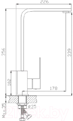 Смеситель Ekko by Maxonor MN70803 (сатин)