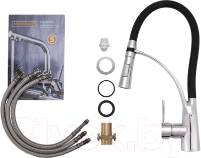 Смеситель Maxonor Pure Life MN4450 (черный/хром)