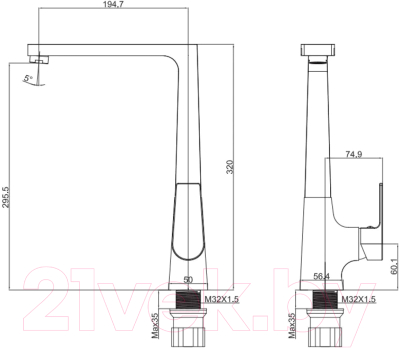 Смеситель Maxonor Pure Life MN4082