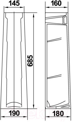 Умывальник Керамин Симпл 60