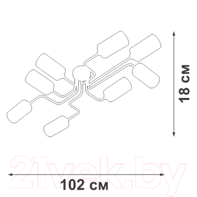 Люстра Vitaluce V4310-0/8PL