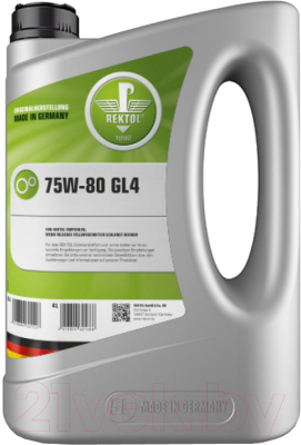 Трансмиссионное масло Rektol 75W80 GL4 / 477759016 - фото