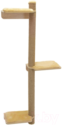 Когтеточка ZooM Паркур-дуб сонома настенная / 8478 - фото
