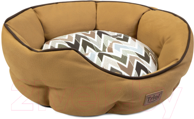 Лежанка для животных Triol Осенняя классика / 31931113 (M, коричневый)