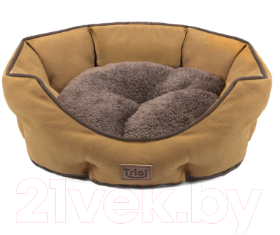 Лежанка для животных Triol Осенняя классика / 31931113 (M, коричневый)