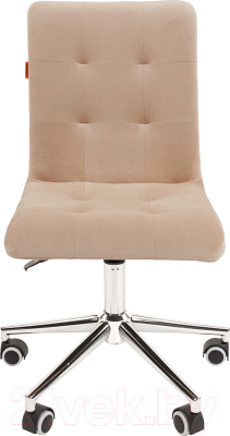 Кресло офисное Chairman 030 (ткань T-6 бежевый/хром)