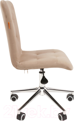 Кресло офисное Chairman 030 (ткань T-6 бежевый/хром)