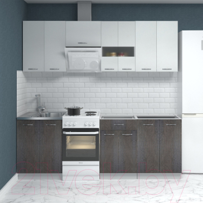 Готовая кухня Mio Tesoro Экстра-лайт 1.7 без столешницы