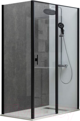 Душевой уголок Allen Brau Priority 100x100 / 304223 (черный браш) - фото