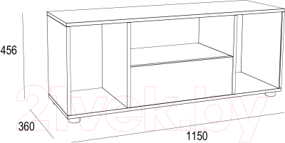 Тумба Doma Modul ТВ 1150 (белый)