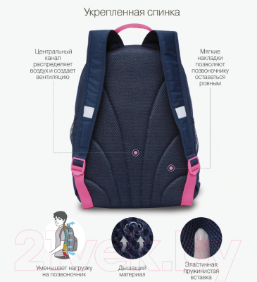 Школьный рюкзак Grizzly RG-363-9