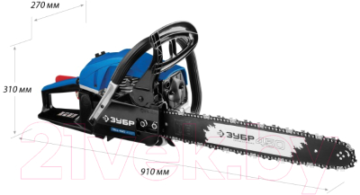 Бензопила цепная Зубр Профессионал ПБЦ-490 45ДП