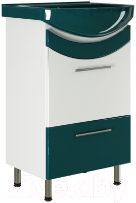 Тумба под умывальник Mixline Радуга 52 522465 (зеленый) - фото