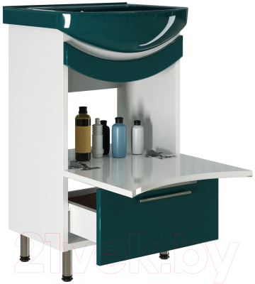 Тумба под умывальник Mixline Радуга 52 522465 (зеленый)