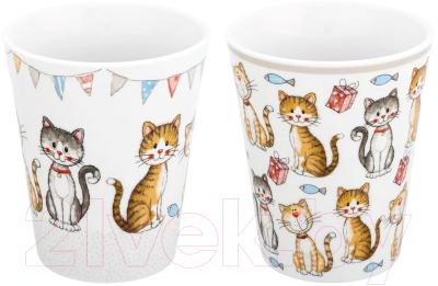 Набор кружек Elan Gallery Кошачья жизнь / 880111