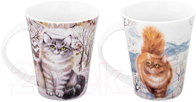 Набор кружек Elan Gallery Коты / 880144 - фото