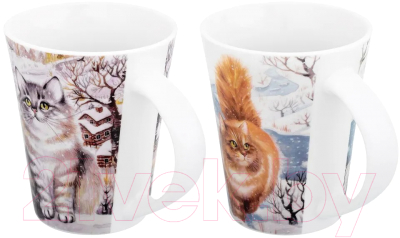 Набор кружек Elan Gallery Коты / 880144