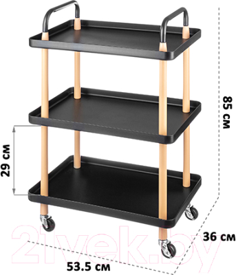 Этажерка Elan Gallery 240234 (черный)