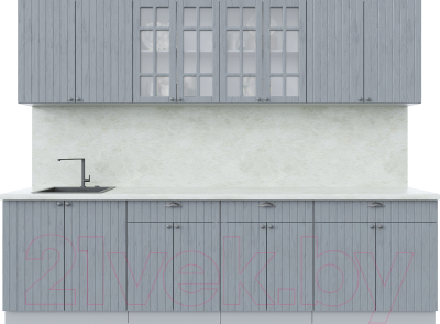 Готовая кухня Интерлиния Берес 2.8А - фото