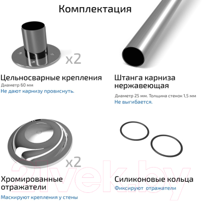 Карниз для ванны Triton Мари 170x110