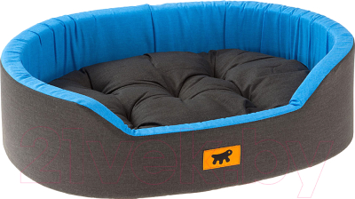 Лежанка для животных Ferplast Dandy 65 / 82943099 (черный/синий) - фото