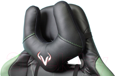 Кресло геймерское Бюрократ Zombie Viking 5 Aero (черный/салатовый)