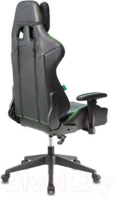 Кресло геймерское Бюрократ Zombie Viking 5 Aero (черный/салатовый)