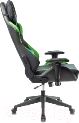 Кресло геймерское Бюрократ Zombie Viking 5 Aero (черный/салатовый)