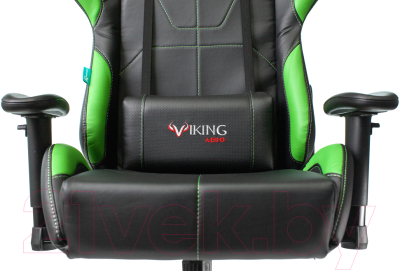 Кресло геймерское Бюрократ Zombie Viking 5 Aero (черный/салатовый)