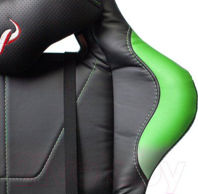 Кресло геймерское Бюрократ Zombie Viking 5 Aero (черный/салатовый)