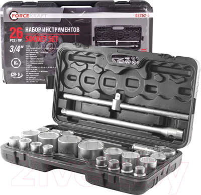 Универсальный набор инструментов ForceKraft FK-68262-5