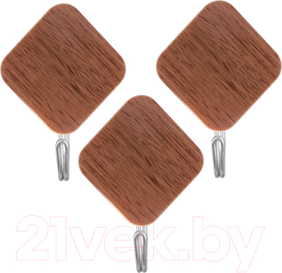 Набор крючков Мультидом Вуд ромб / VL27-76 - фото