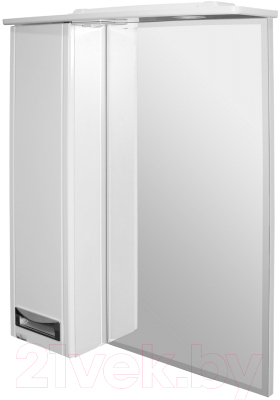 Шкаф с зеркалом для ванной Mixline Альфа 64 L 534968 (с подсветкой) - фото