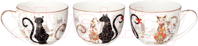 Чашка с блюдцем Lefard Парижские коты / 104-923