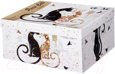 Чашка с блюдцем Lefard Парижские коты / 104-923