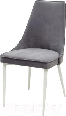 Стул M-City Nepal-P / 461MC03820 (серый 27 велюр/белый) - фото