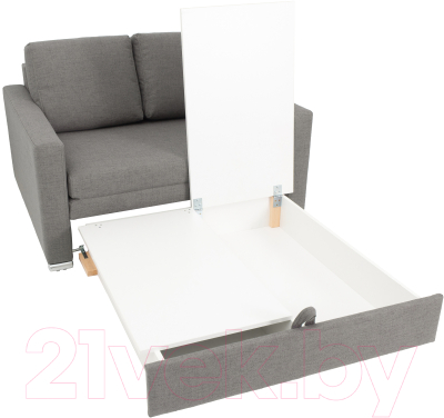 Диван KRONES Афродита выкатная 195x140 (рогожка серо-бежевый)