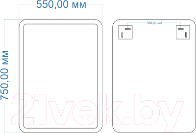 Зеркало Mixline Неро 550052