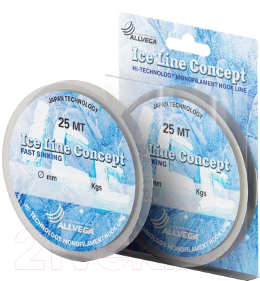Леска монофильная Allvega Ice Line Concept 0.12мм 25м / LILC2512