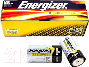 Комплект батареек Energizer EN95 Industrial D/LR20 Alkaline 1.5V - фото