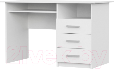 Письменный стол Mio Tesoro ПС-02 (белый текстурный) - фото