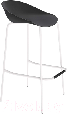 Стул барный Sheffilton SHT-ST19/S29 (черный/белый муар) - фото