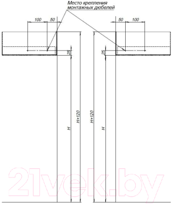 Полка для ванной Aquanet Магнум 302223
