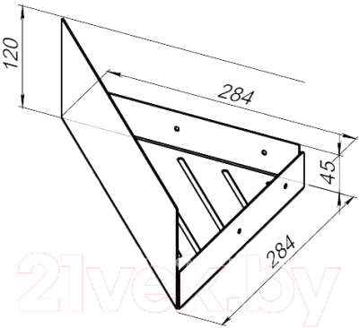 Полка для ванной Aquanet Магнум / 302237