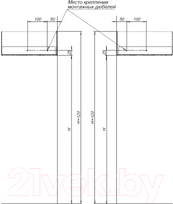 Полка для ванной Aquanet Магнум / 302237