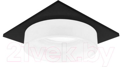 Точечный светильник Ambrella TN1316 SBK/FR (черный песок/белый матовый) - фото