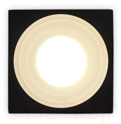 Точечный светильник Ambrella TN1316 SBK/FR (черный песок/белый матовый)