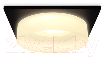 Точечный светильник Ambrella TN1316 SBK/FR (черный песок/белый матовый)