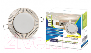 Точечный светильник General Lighting GCL-GX53-H18-SN / 661207