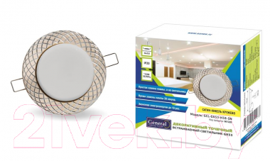 Точечный светильник General Lighting GCL-GX53-H18-SN / 661220